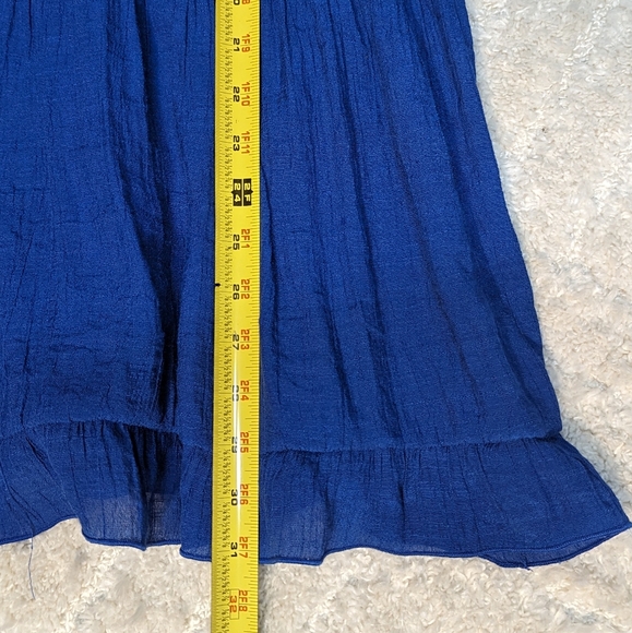altar'd state Royal Blue Spaghetti Strap Mini Skirt Lined Dress, M - Picture 5 of 8